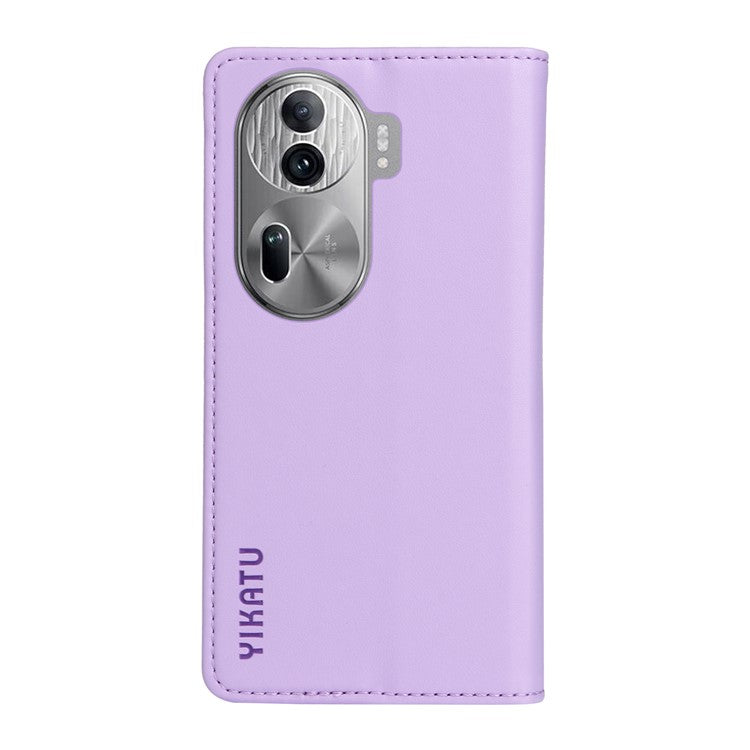 YIKATU YK-001 For Oppo Reno11 Pro 5G (Global) Wallet Case Flip Leather Cover Folding Stand - Light Purple