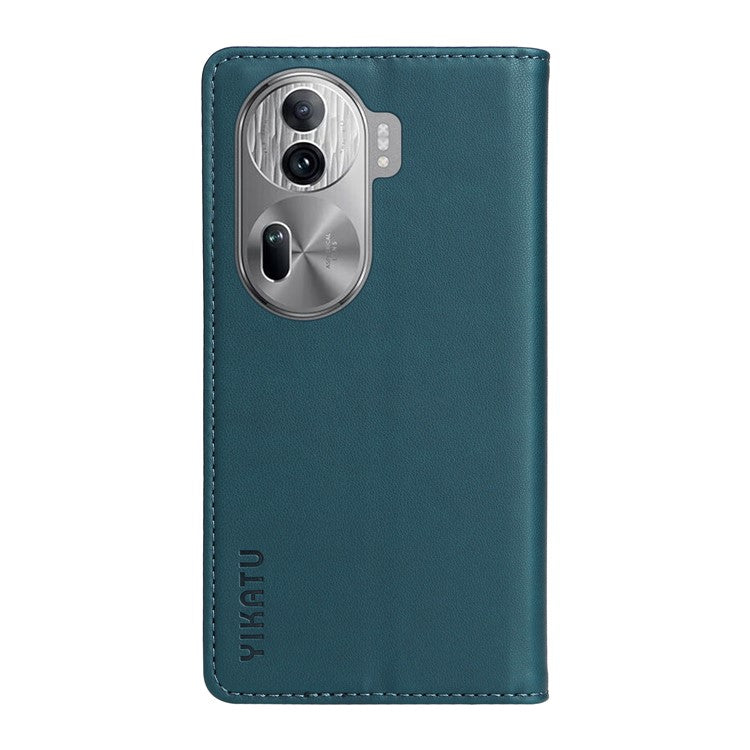 YIKATU YK-001 For Oppo Reno11 Pro 5G (Global) Wallet Case Flip Leather Cover Folding Stand - Green
