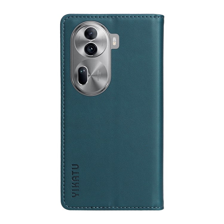 YIKATU YK-001 For Oppo Reno11 5G (Global) Leather Case Wallet Cover Magnetic Closing - Green