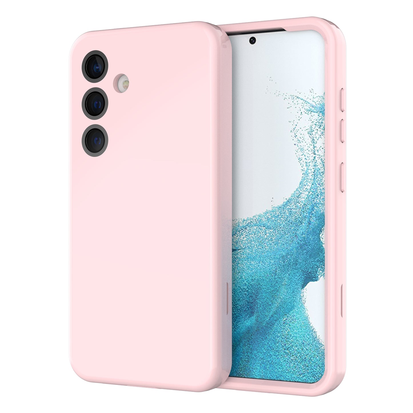 GW03 For Samsung Galaxy S24+ Case Rubberized TPU + PC Phone Back Cover - Rose Gold