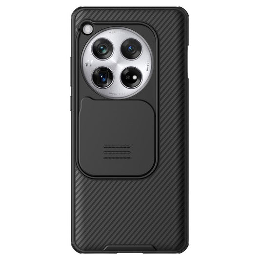NILLKIN CamShield Pro Series For OnePlus 12 5G Case Slim Shockproof Phone Cover with Slide Camera Lid - Black