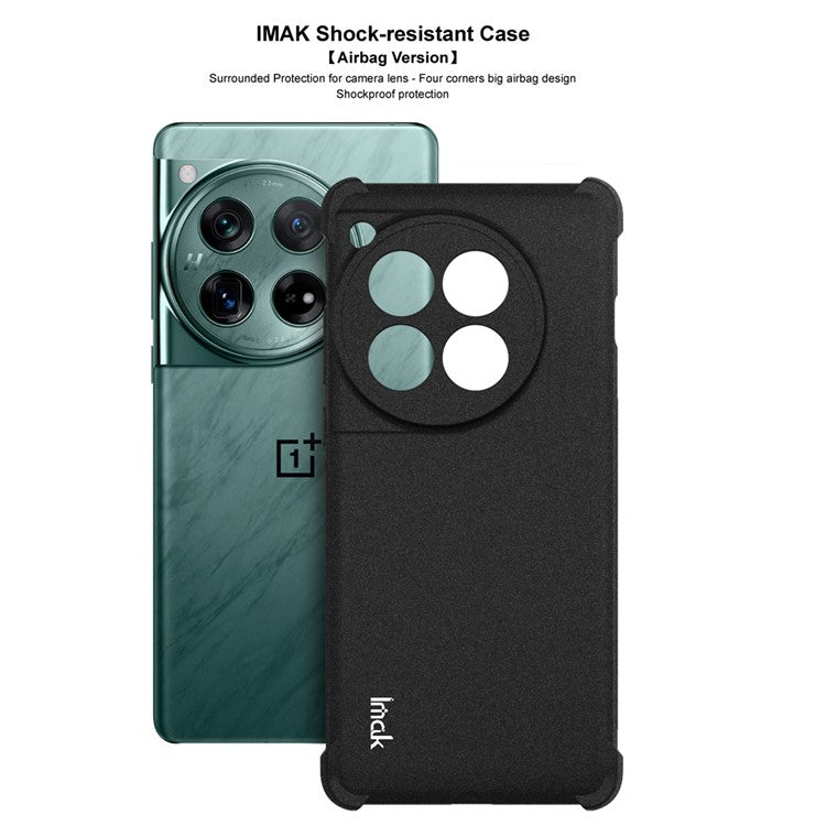 IMAK For OnePlus 12 5G Matte TPU Case Phone Cover Drop-proof Protection - Green