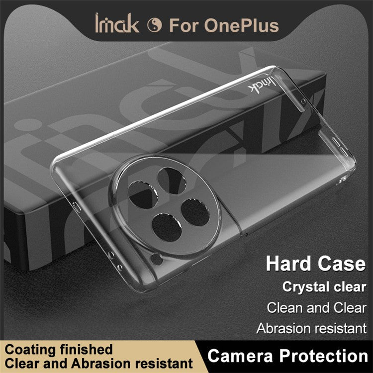 IMAK Crystal Case II Pro for OnePlus 12 5G Cell Phone Case Hard PC Clear Back Cover