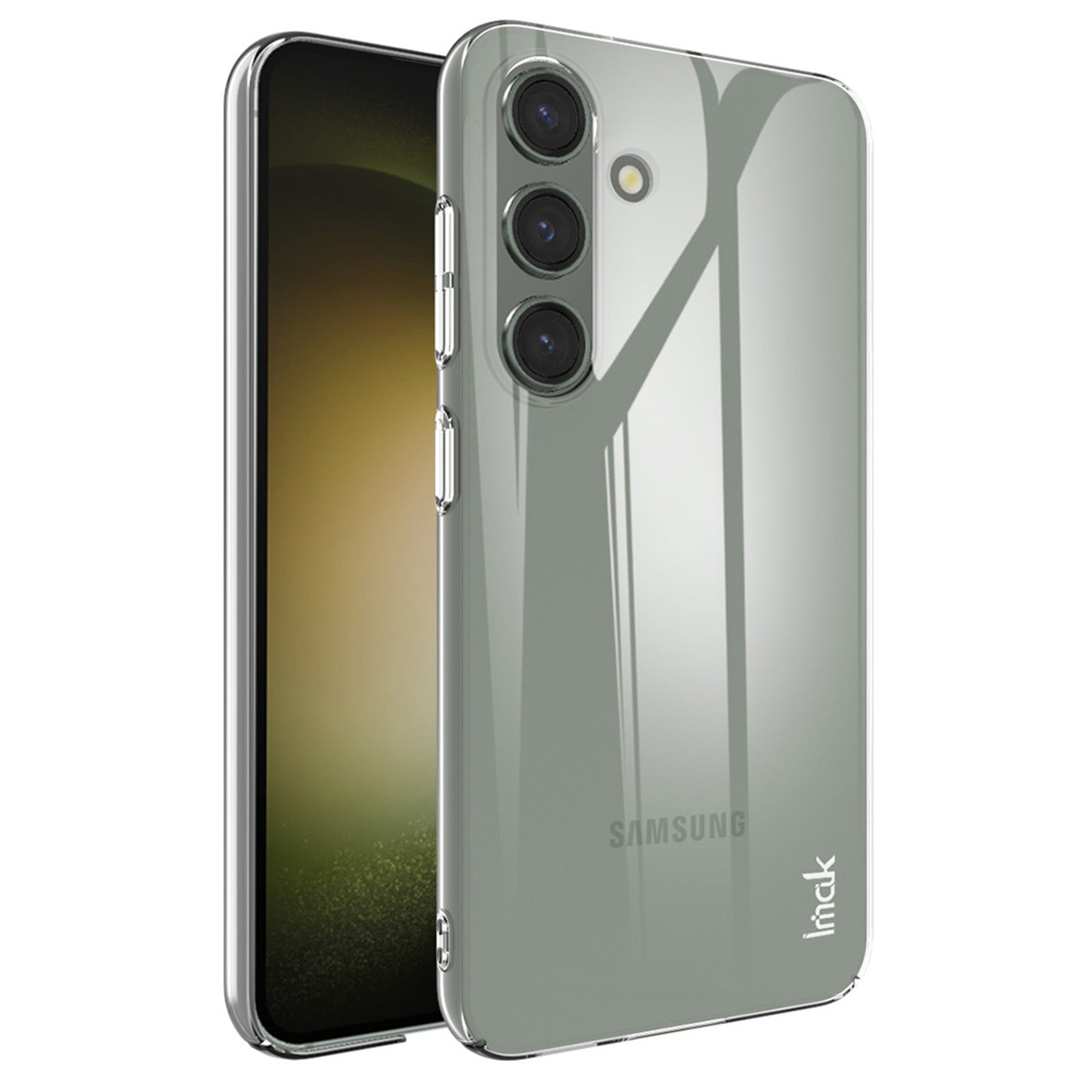 IMAK Crystal Case II Pro for Samsung Galaxy S24+ Case Anti-drop Hard PC Clear Phone Back Shell