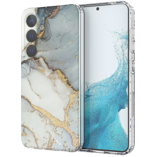 For Samsung Galaxy S24 Phone Case GW18 PC+TPU Back Cover IMD Marble Pattern - Style B