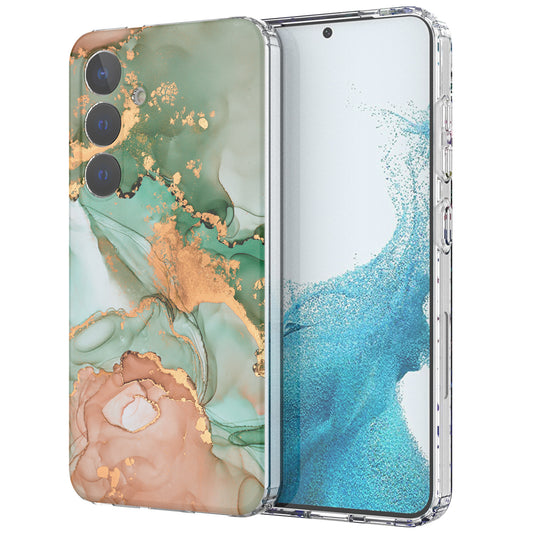 For Samsung Galaxy S24 Phone Case GW18 PC+TPU Back Cover IMD Marble Pattern - Style C