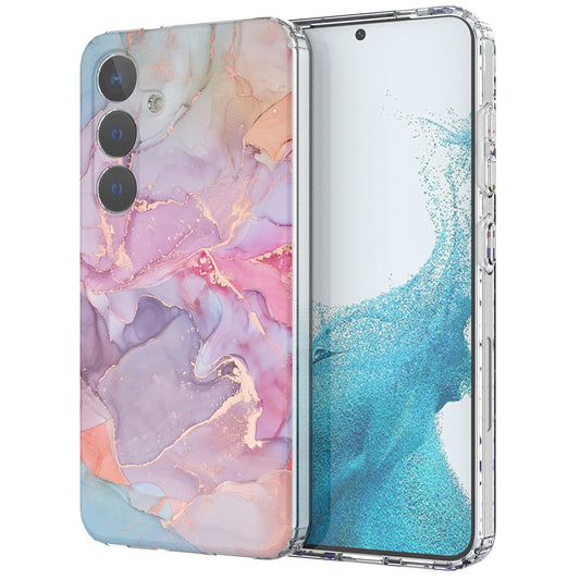 For Samsung Galaxy S24 Phone Case GW18 PC+TPU Back Cover IMD Marble Pattern - Style D
