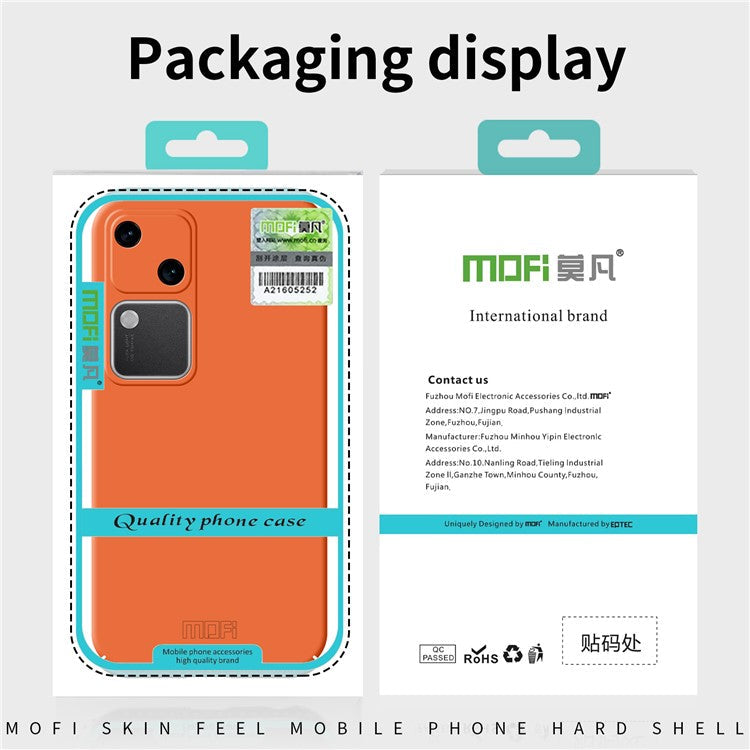 MOFI JK Qin Series For vivo S18 5G Case TPU+Acrylic Skin-Touch Phone Back Cover - Blue