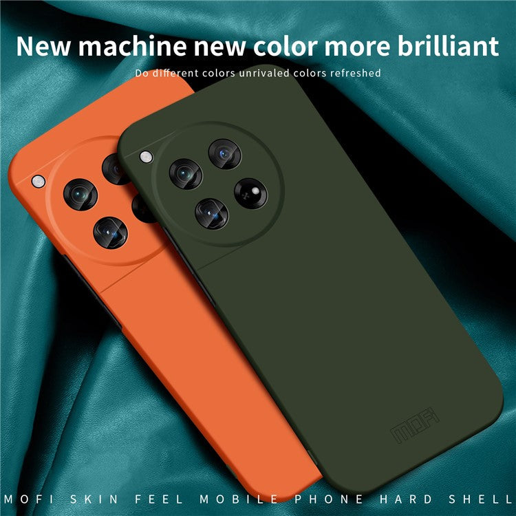 MOFI JK Qin Series For OnePlus 12 5G Case Matte Scratch-proof TPU+Acrylic Phone Back Shell - Grey