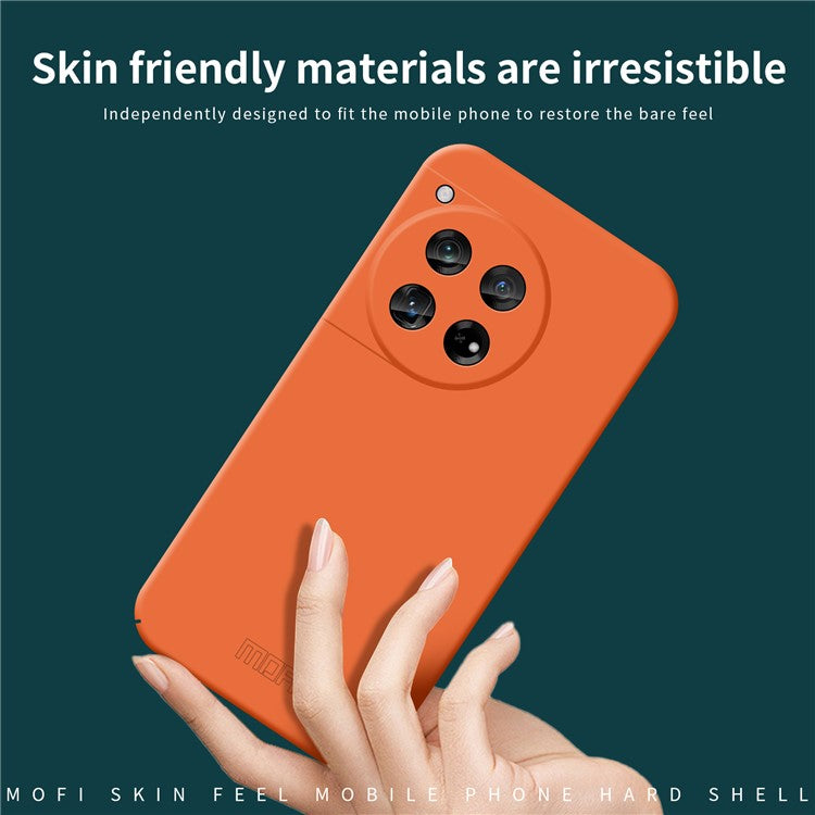 MOFI JK Qin Series For OnePlus 12 5G Case Matte Scratch-proof TPU+Acrylic Phone Back Shell - Pink