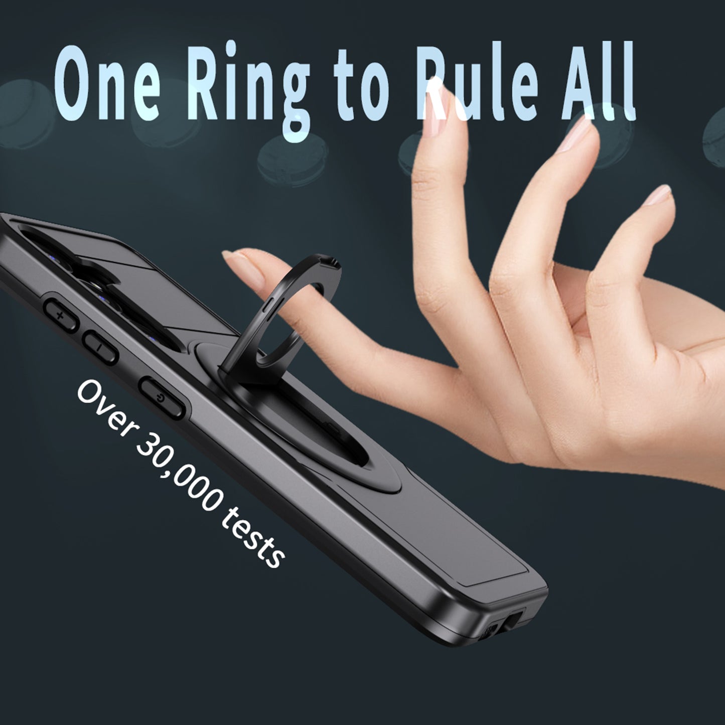 For Samsung Galaxy S24 Phone Case PC+TPU Magnetic Cover Military Grade Shockproof - Black