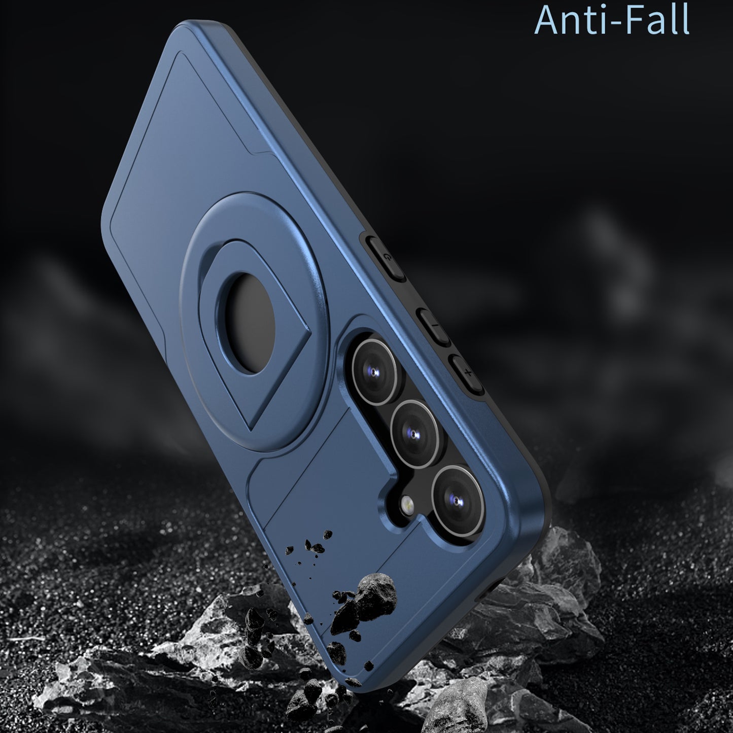 For Samsung Galaxy S24 Phone Case PC+TPU Magnetic Cover Military Grade Shockproof - Blue