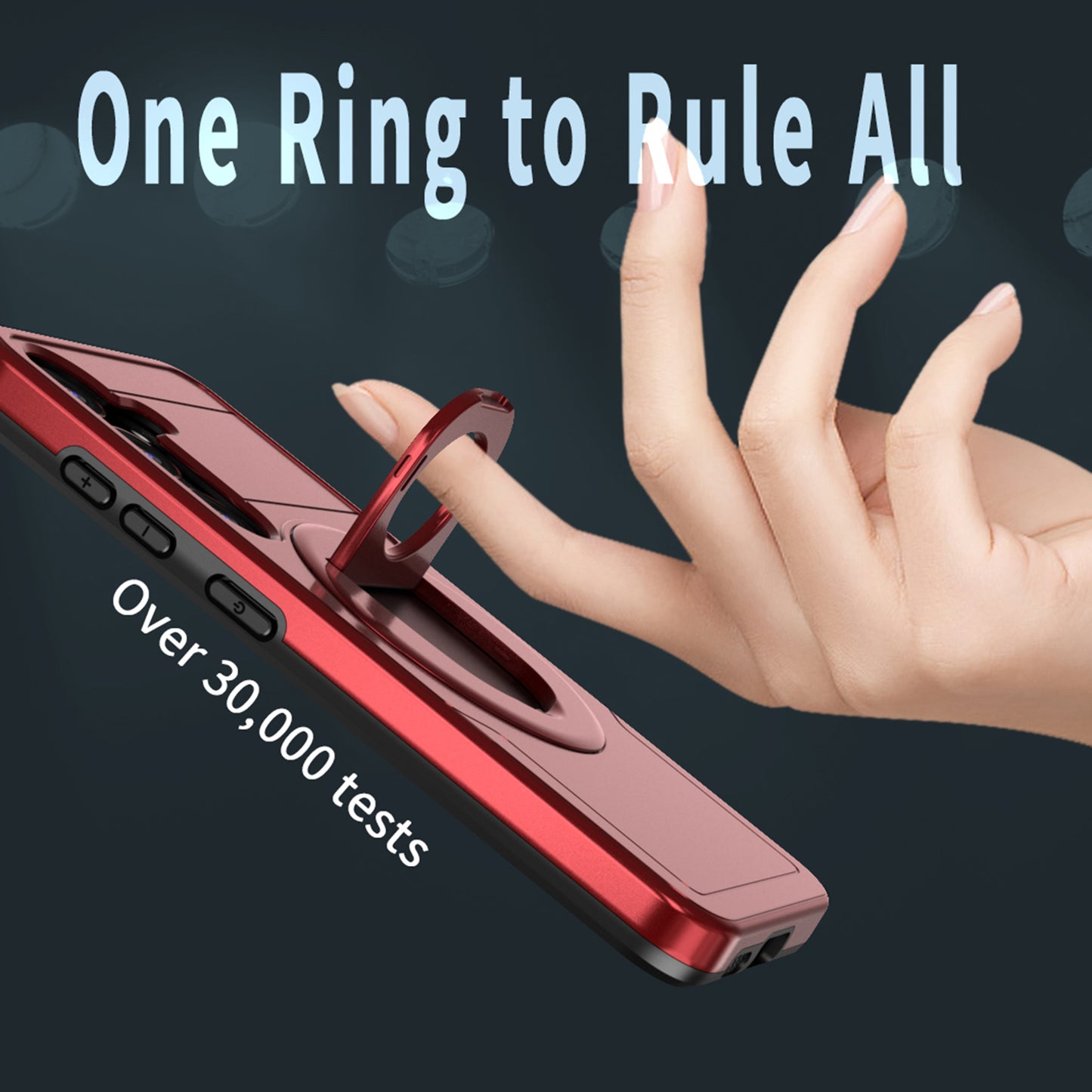 For Samsung Galaxy S24 Phone Case PC+TPU Magnetic Cover Military Grade Shockproof - Red
