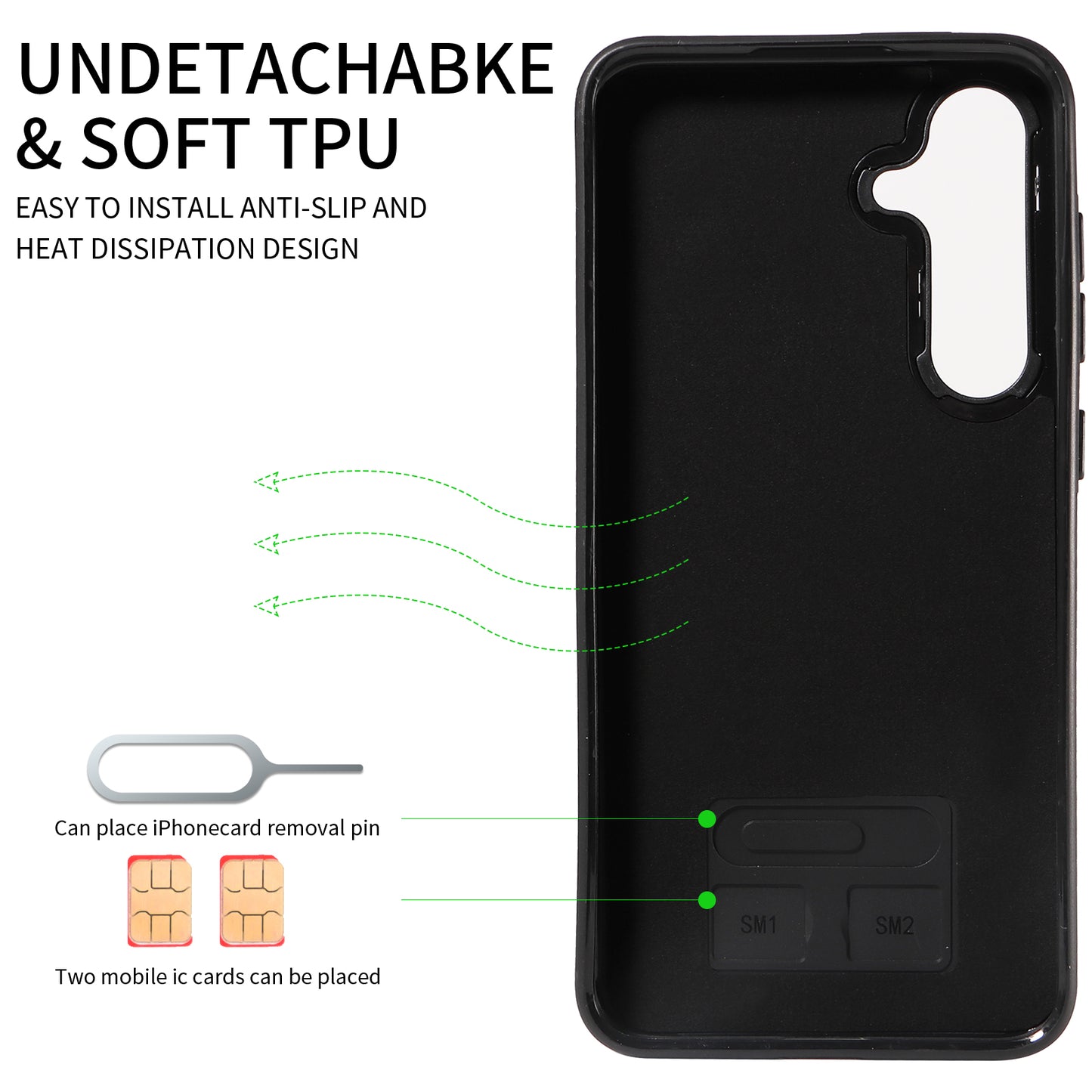 006 For Samsung Galaxy S24+ Case Card Bag PU TPU Back Cover with Ring Holder - Brown