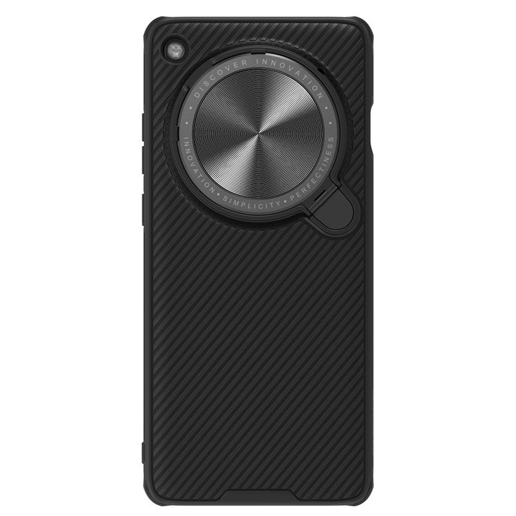 NILLKIN CamShield Prop Series for Oppo Find X7 Ultra Kickstand Phone Case with Lens Cover - Black