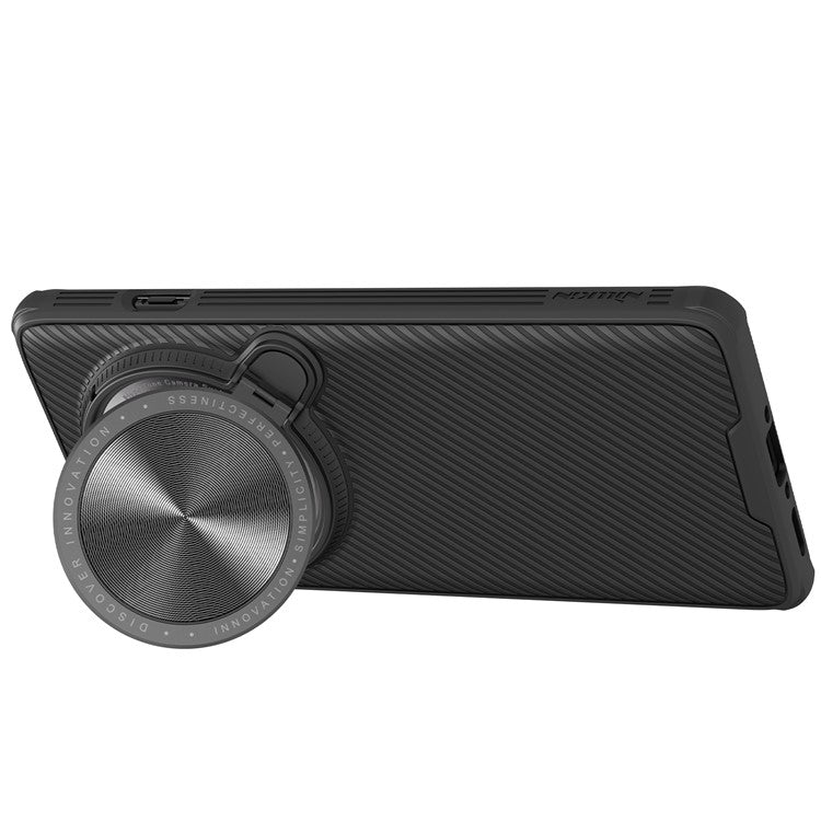 NILLKIN CamShield Prop Series for Oppo Find X7 Ultra Kickstand Phone Case with Lens Cover - Black