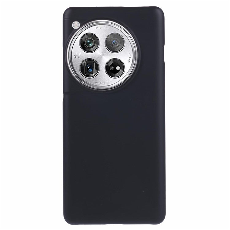 For OnePlus 12 5G Hard PC Case Anti-fingerprint Rubberized Phone Shell - Black