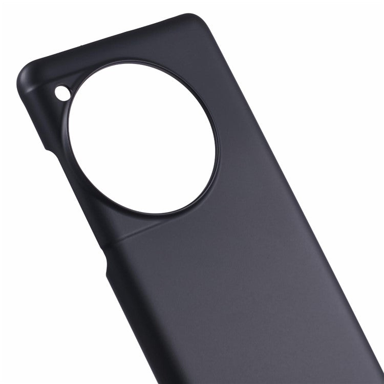 For OnePlus 12 5G Hard PC Case Anti-fingerprint Rubberized Phone Shell - Black