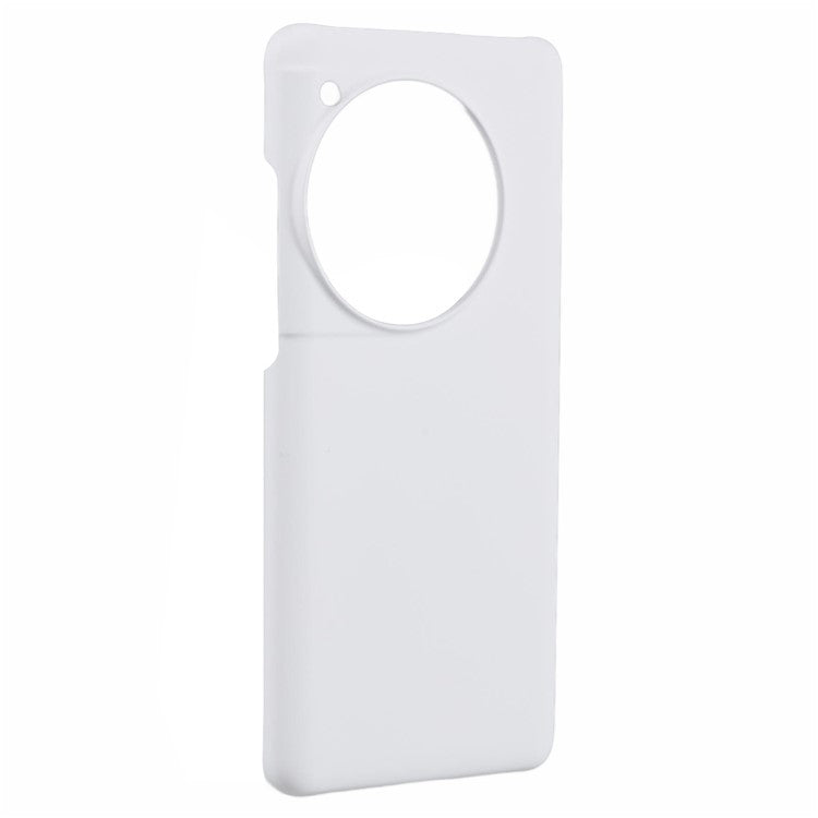 For OnePlus 12 5G Hard PC Case Anti-fingerprint Rubberized Phone Shell - White