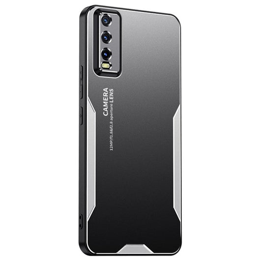 For vivo Y30 (China) / Y20 / Y20i / Y20s / iQOO U1x / Y11s Case Anti-fall Aluminum Alloy Phone Shell - Silver