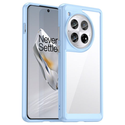 For OnePlus 12 5G Case Slim-Fit TPU+Acrylic Shockproof Phone Guard Cover - Blue