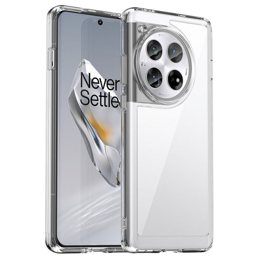 For OnePlus 12 5G Case Slim-Fit TPU+Acrylic Shockproof Phone Guard Cover - Transparent