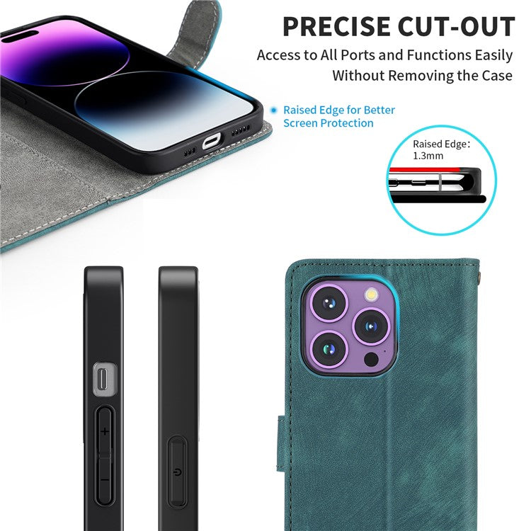 For Samsung Galaxy S24 Ultra Case PU Leather Wallet RFID Blocking Phone Cover - Green