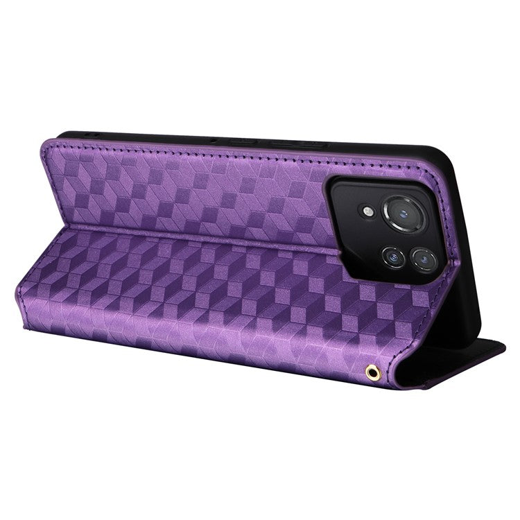 For Asus ROG Phone 8 Pro 5G / 8 5G Wallet Case Leather Magnetic Auto Closing Imprint Cover - Purple