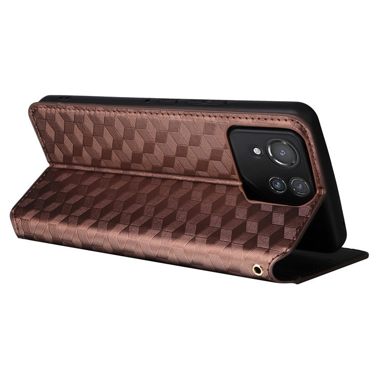 For Asus ROG Phone 8 Pro 5G / 8 5G Wallet Case Leather Magnetic Auto Closing Imprint Cover - Brown