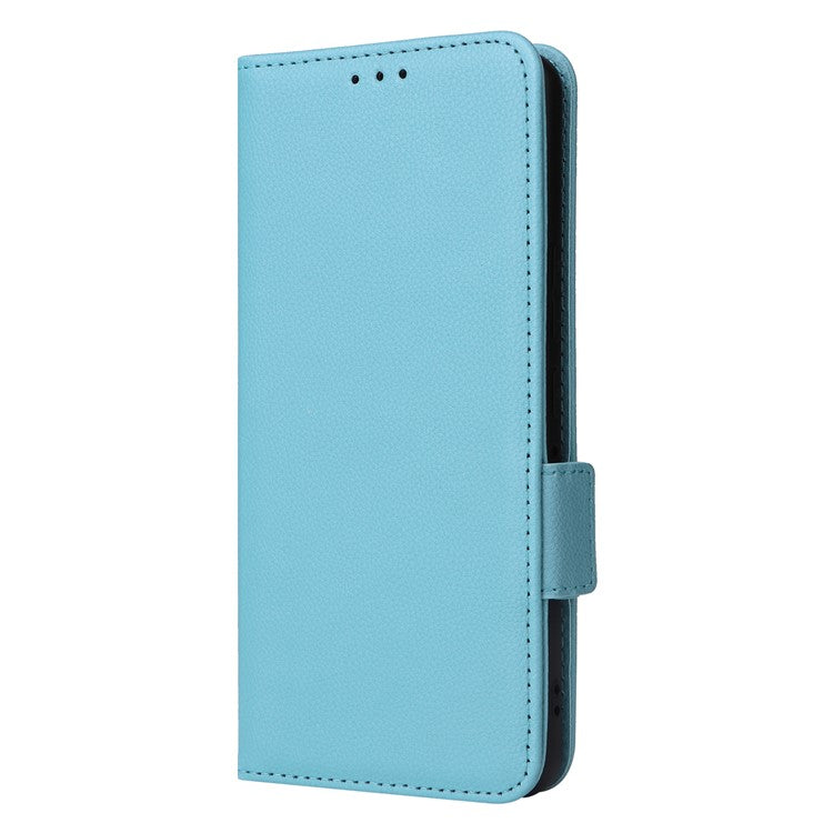 For Asus ROG Phone 8 Pro 5G / 8 5G Magnetic Case Leather Litchi Texture Cover with Wrist Strap - Baby Blue