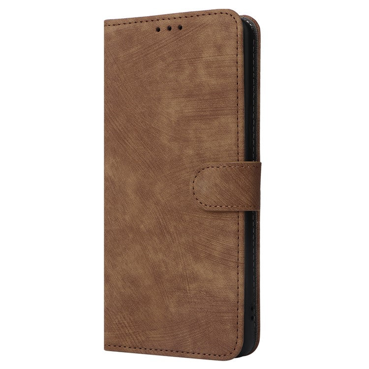 For Asus ROG Phone 8 Pro 5G / 8 5G Case RFID Blocking Wallet Cover with Hand Strap - Brown
