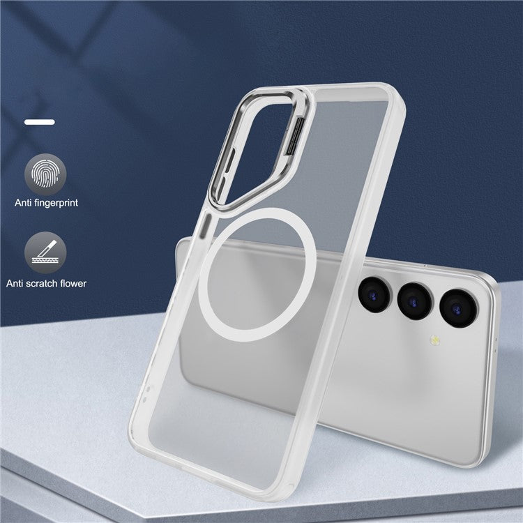 Bulk Purchasing For Samsung Galaxy S24 Ultra Case Magnetic Phone Cover Camera Kickstand - Transparent
