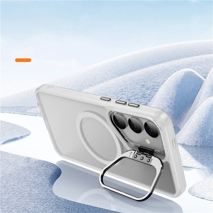 Bulk Purchasing For Samsung Galaxy S24 Ultra Case Magnetic Phone Cover Camera Kickstand - Transparent