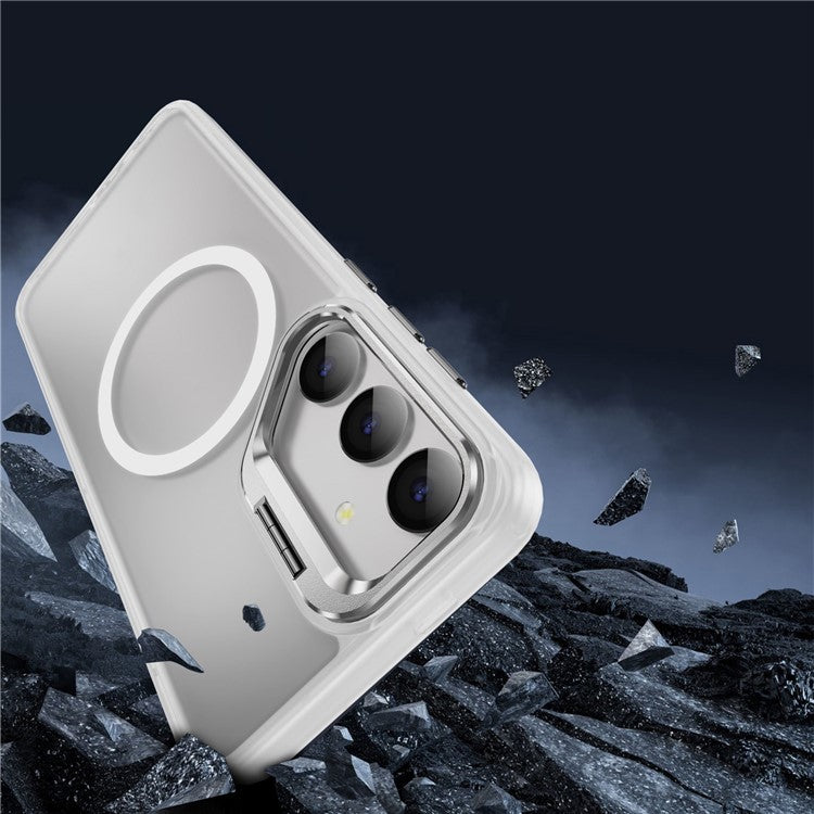 Bulk Purchasing For Samsung Galaxy S24 Ultra Case Magnetic Phone Cover Camera Kickstand - Transparent