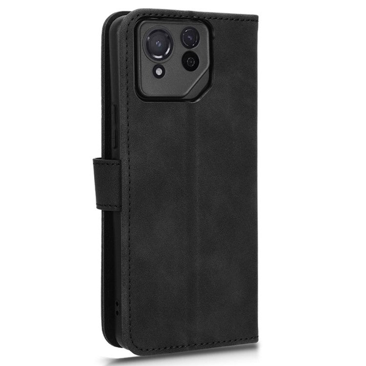 For Asus ROG Phone 8 5G / Phone 8 Pro 5G Case PU Leather Card Holder Cover with Magnetic Closure - Black