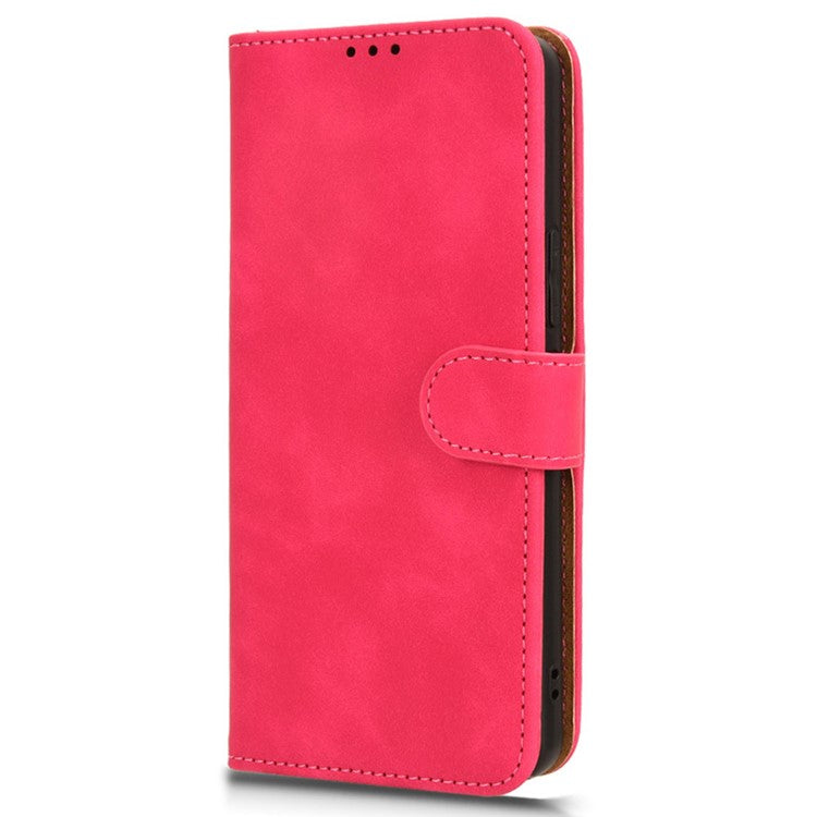 For Asus ROG Phone 8 5G / Phone 8 Pro 5G Case PU Leather Card Holder Cover with Magnetic Closure - Rose