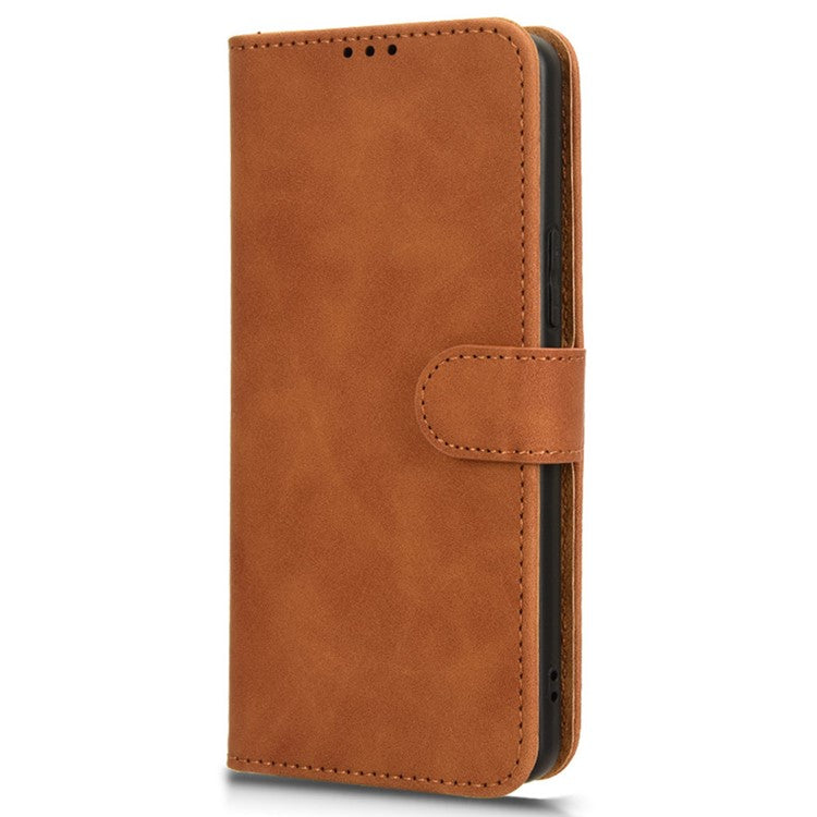 For Asus ROG Phone 8 5G / Phone 8 Pro 5G Case PU Leather Card Holder Cover with Magnetic Closure - Brown