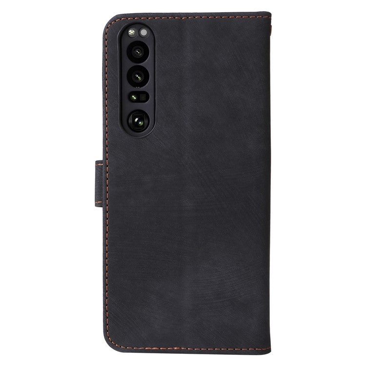 For Sony Xperia 1 III 5G Case Wallet Flip Leather Phone Cover RFID Blocking Protection - Black