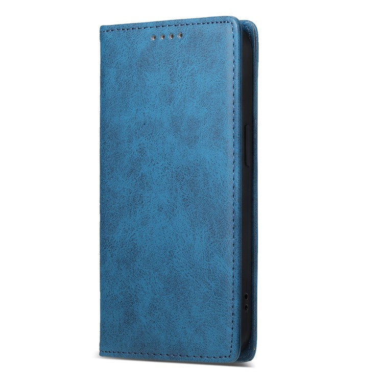 DF-05 For Samsung Galaxy A55 5G Leather Phone Case RFID Blocking Wallet - Blue