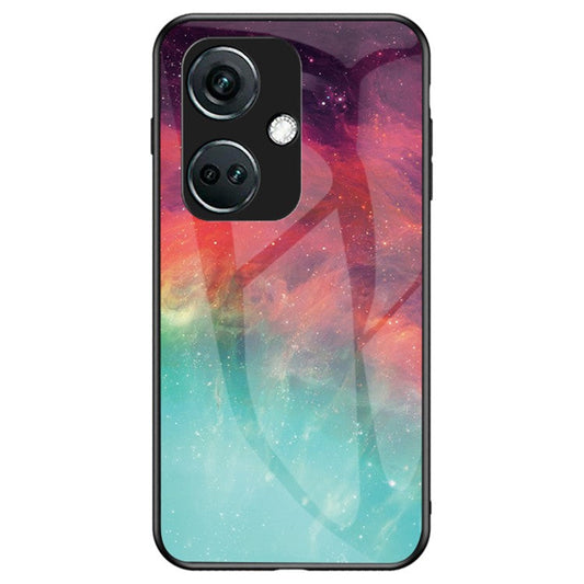 For OnePlus Nord CE3 5G Case Tempered Glass+PC+TPU Shockproof Phone Cover - Color Starry Sky