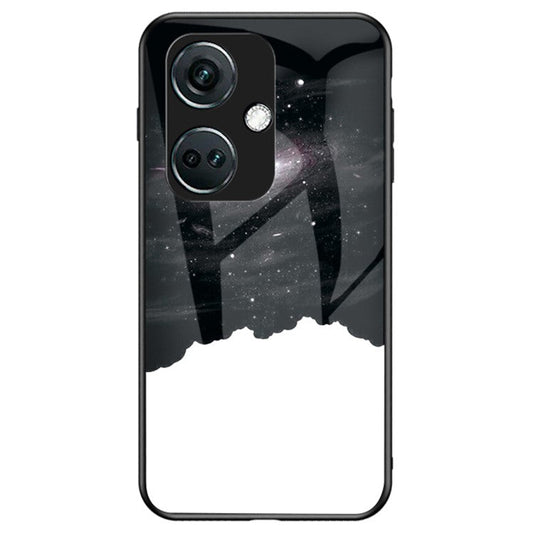 For OnePlus Nord CE3 5G Case Tempered Glass+PC+TPU Shockproof Phone Cover - Cosmic Starry Sky