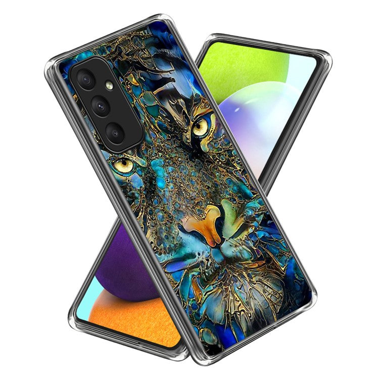 For Samsung Galaxy A35 5G Case Pattern Printing TPU Phone Back Cover - Tiger Gaze