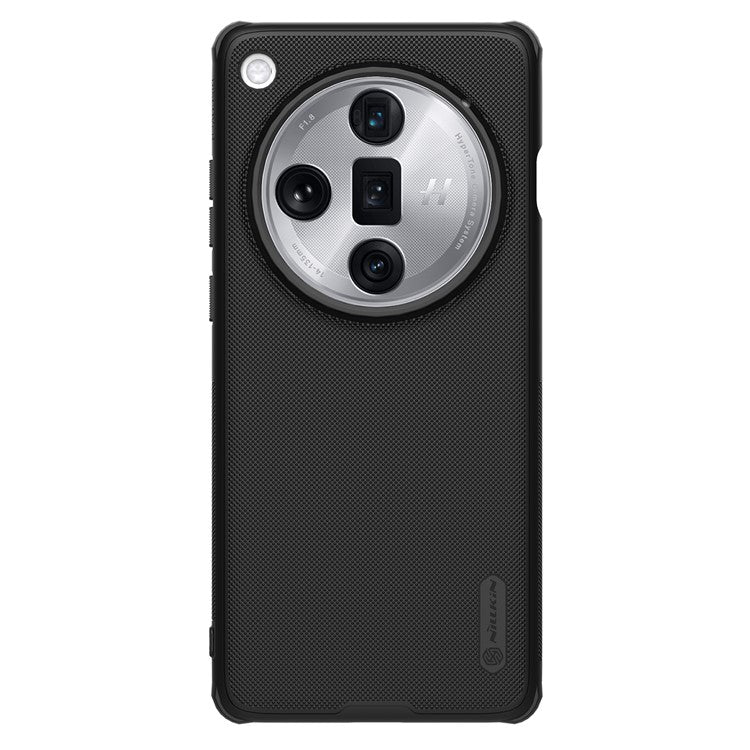 NILLKIN Frosted Shield Pro for Oppo Find X7 Ultra Magnetic Phone Case Hard PC+Soft TPU Cover - Black