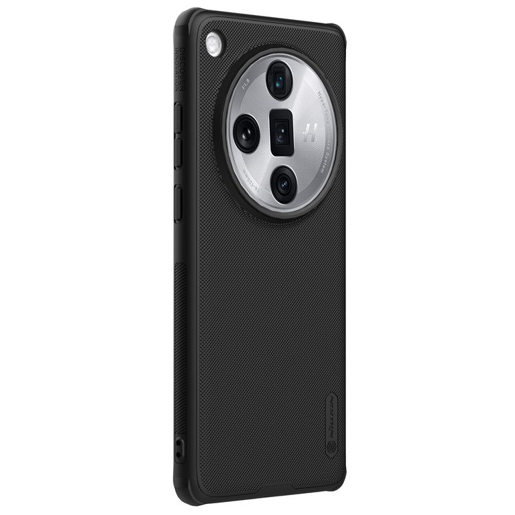 NILLKIN Frosted Shield Pro for Oppo Find X7 Ultra Magnetic Phone Case Hard PC+Soft TPU Cover - Black
