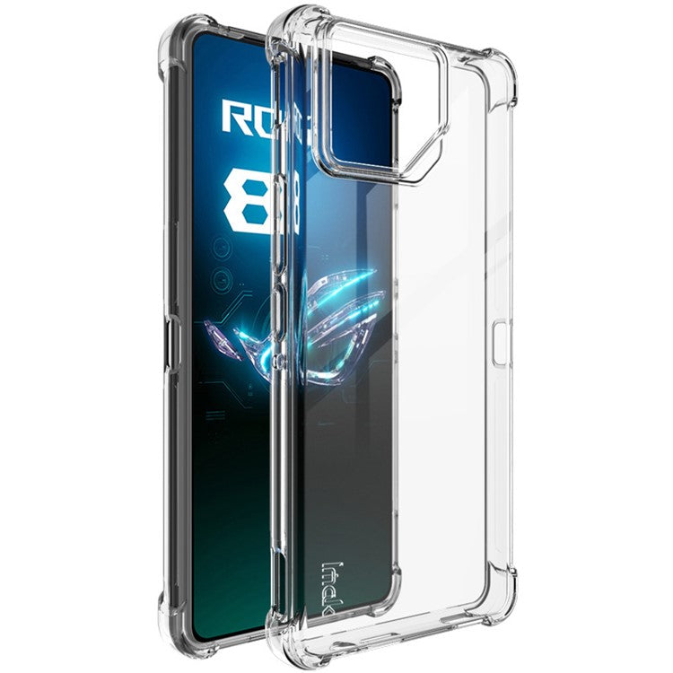 IMAK For Asus ROG Phone 8 5G / Phone 8 Pro 5G TPU Case Drop-proof Clear Phone Guard Cover - Transparent