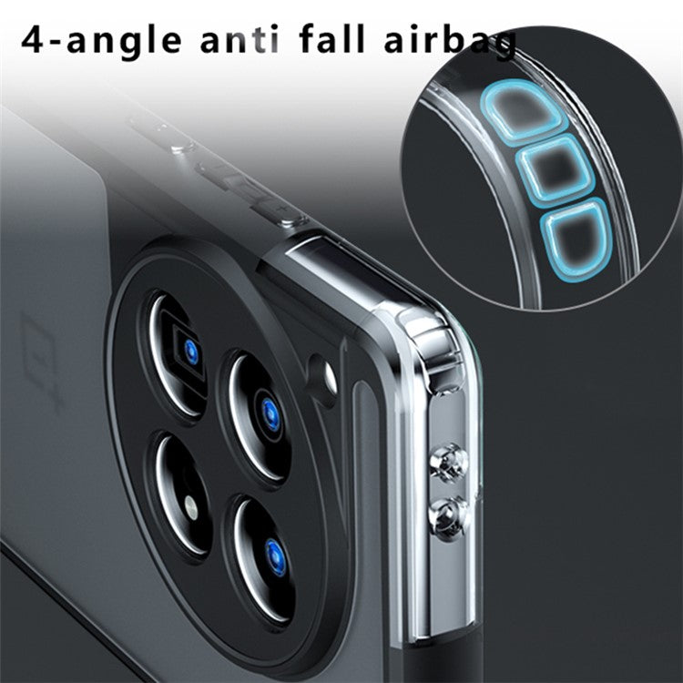 For OnePlus 12 5G Frosted Case TPU+PC Airbag Protection Phone Cover