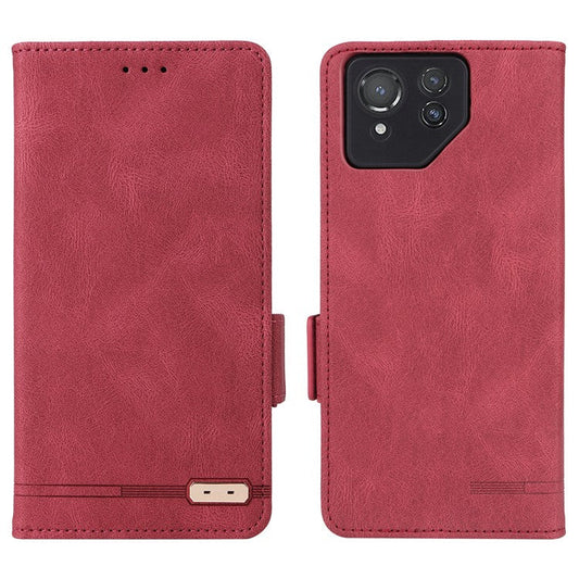 For Asus ROG Phone 8 5G / Phone 8 Pro 5G Case Folio Flip Leather Phone Cover Wallet Stand - Rose