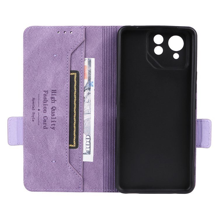 For Asus ROG Phone 8 Pro 5G / 8 5G Wallet Case Leather Phone Cover Stand Protector - Purple