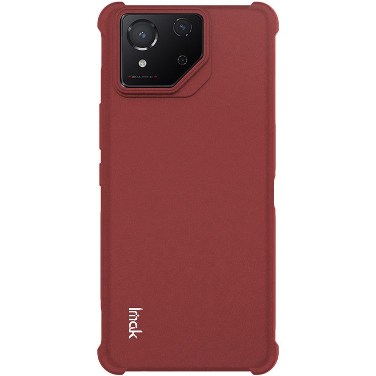 IMAK For Asus ROG Phone 8 5G  /  8 Pro 5G TPU Case Matte Shockproof Soft Phone Cover - Red