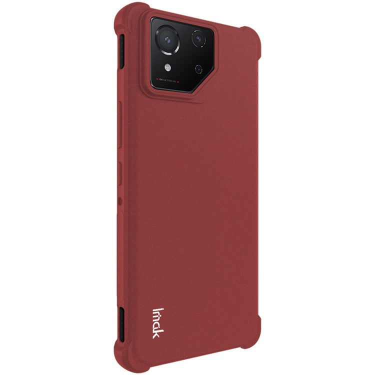 IMAK For Asus ROG Phone 8 5G  /  8 Pro 5G TPU Case Matte Shockproof Soft Phone Cover - Red